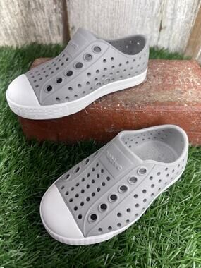 Native Jefferson Gray Unisex Slip On Toddler Shoes C5